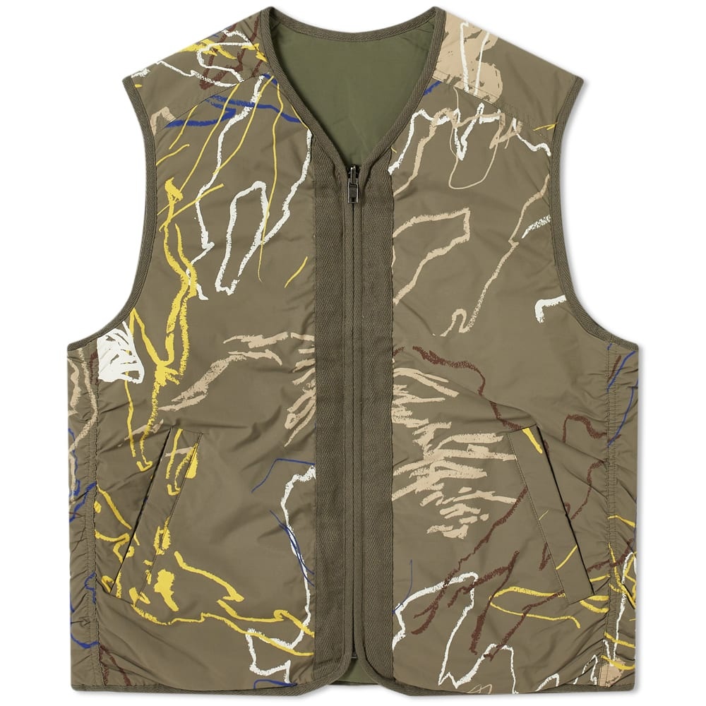 Wood Wood Reversble Victor All Over Print Vest - 1