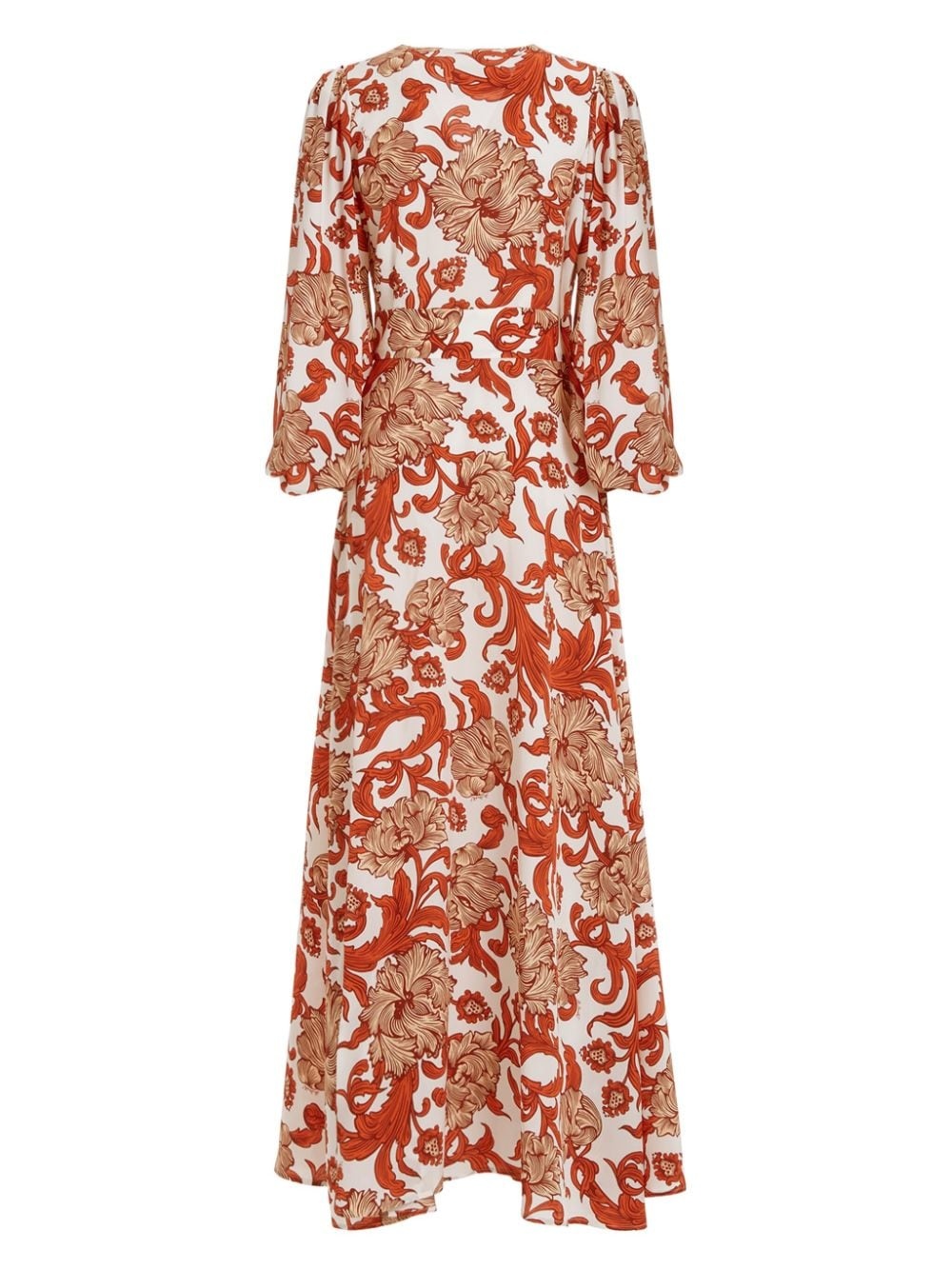 Camerino abstract-pattern silk dress - 5
