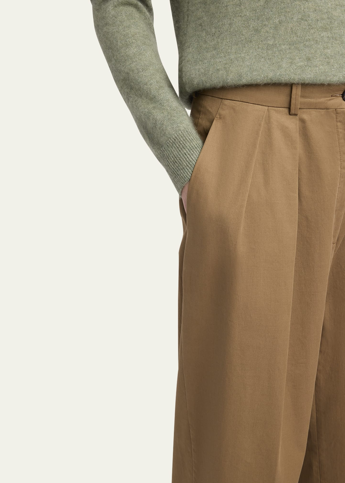 Igor Double-Pleated Wide-Leg Pants - 5