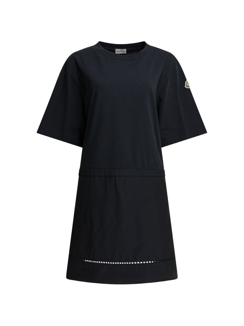 short-sleeve embroidered T-shirt mini dress 1