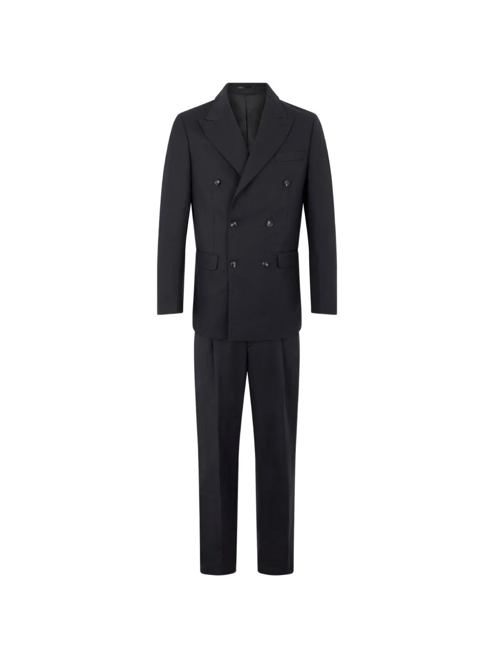 peak-lapels double-breasted suit - 1