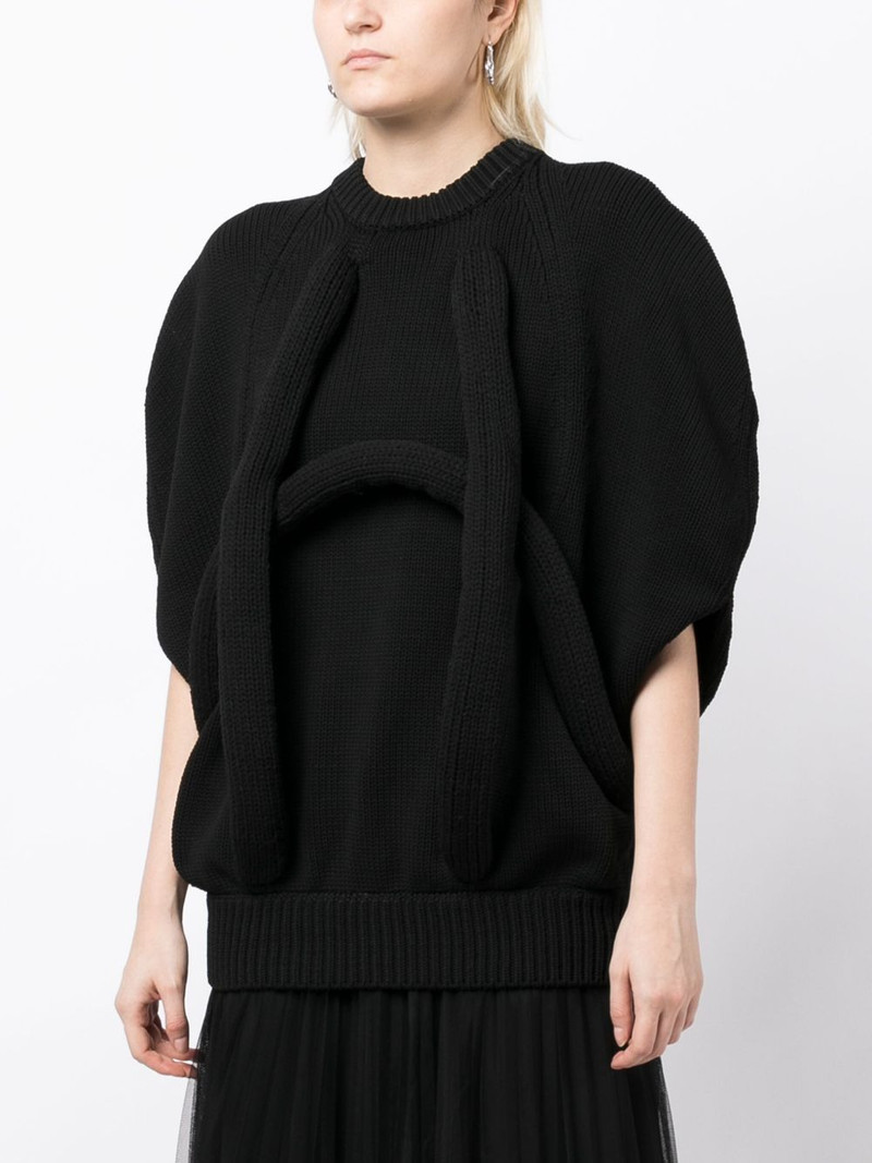 appliqué-detail chunky-knit jumper 3