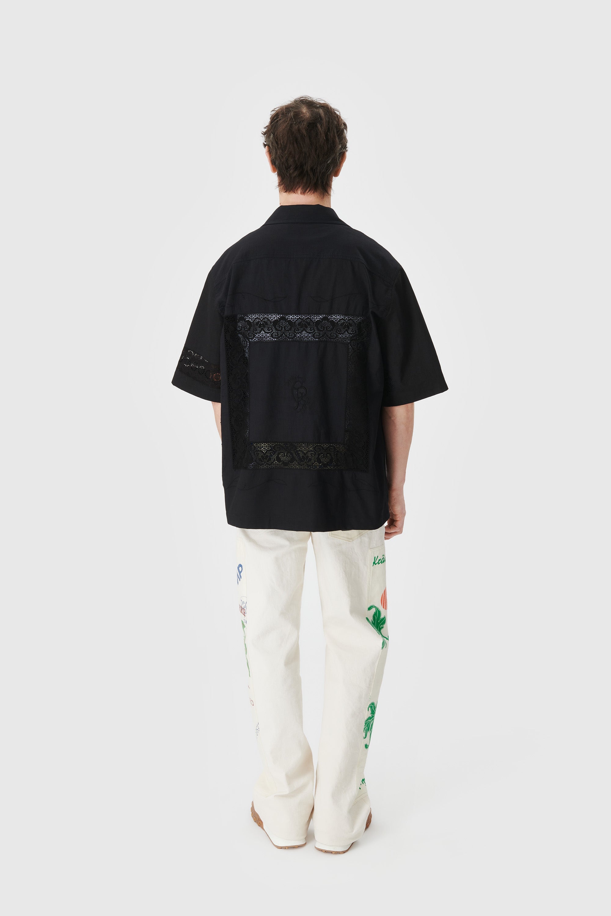 REGENERATED HOUSEHOLD LINEN BOWLING SHIRT - 6