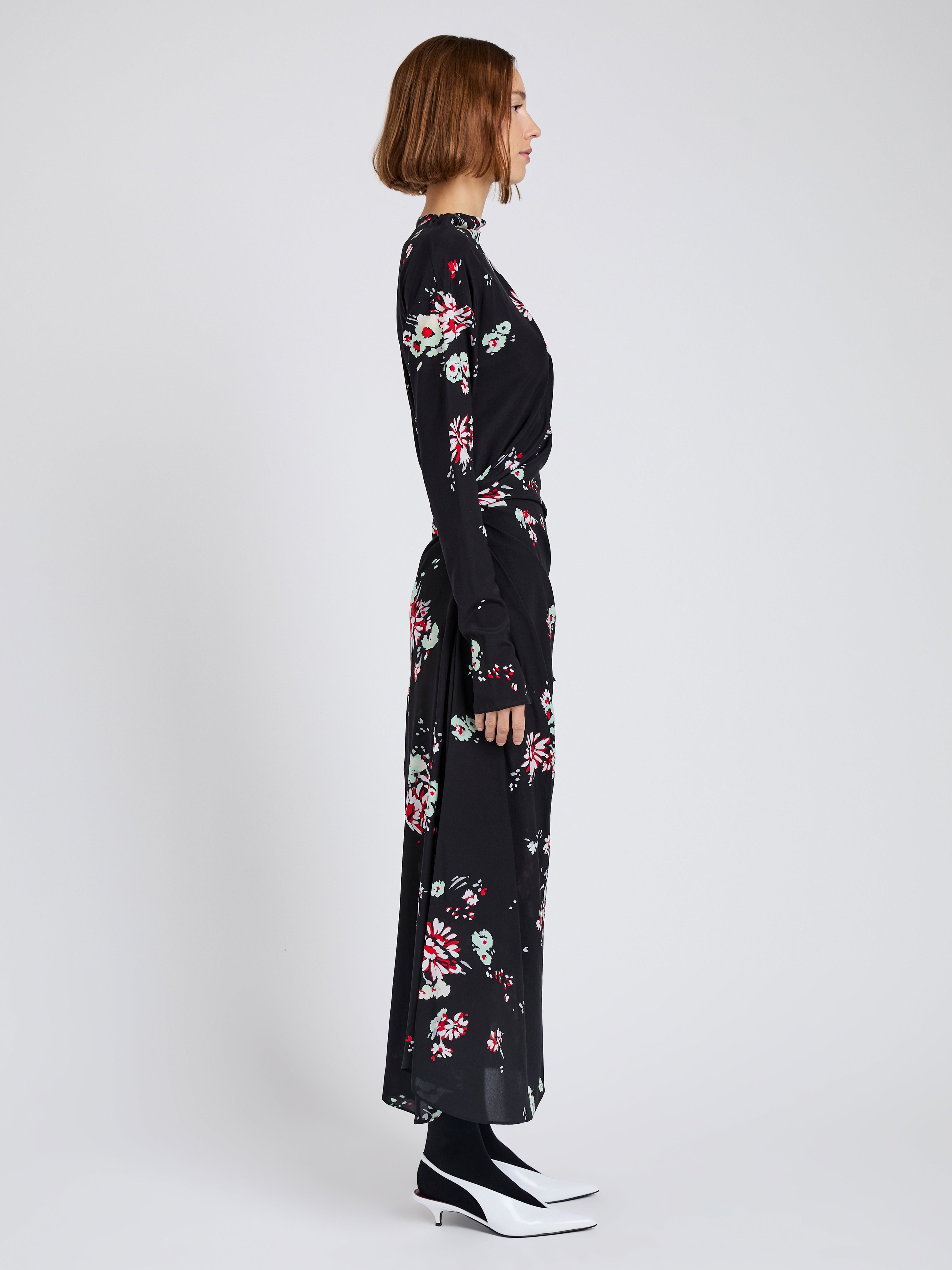 Trudie Dress in Printed Silk Viscose - 3