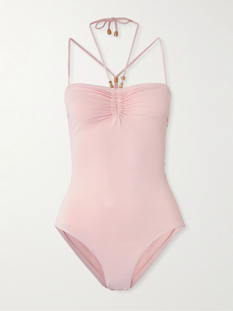 Tresor Odyssee embellished swimsuit Pink 1
