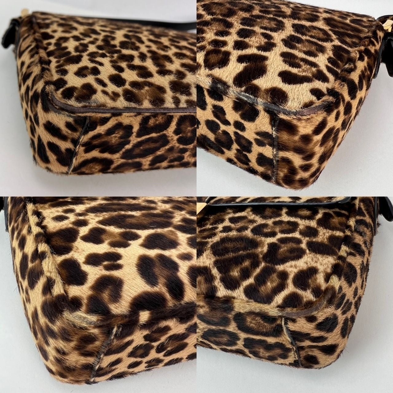 Prada Cavallino Leopard calf Hair Shoulder Bag - 8
