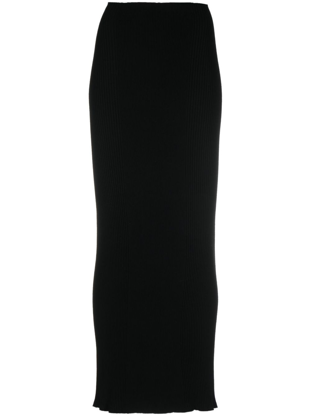 ribbed-knit maxi skirt - 1