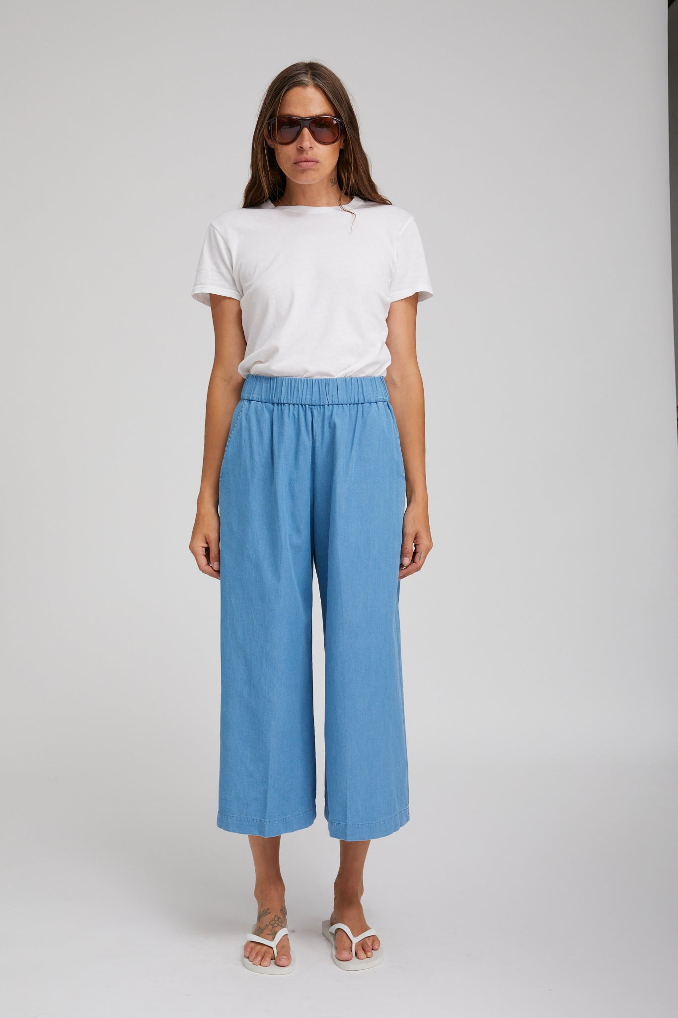 CHAMBRAY CULOTTE - 3