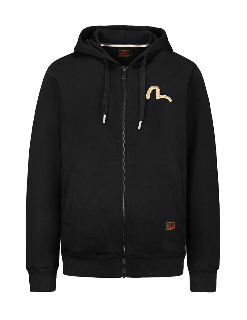 EVISU TAKA PRINT ZIP-UP HOODIE | REVERSIBLE