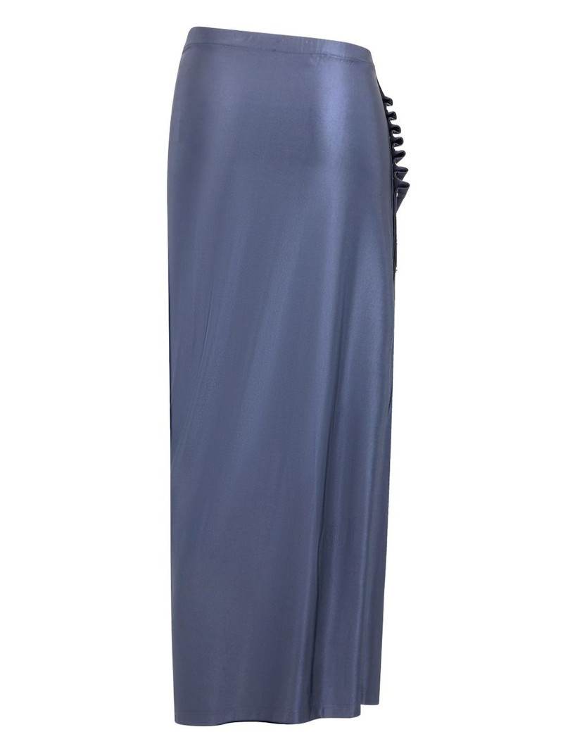 draped-detail skirt 7