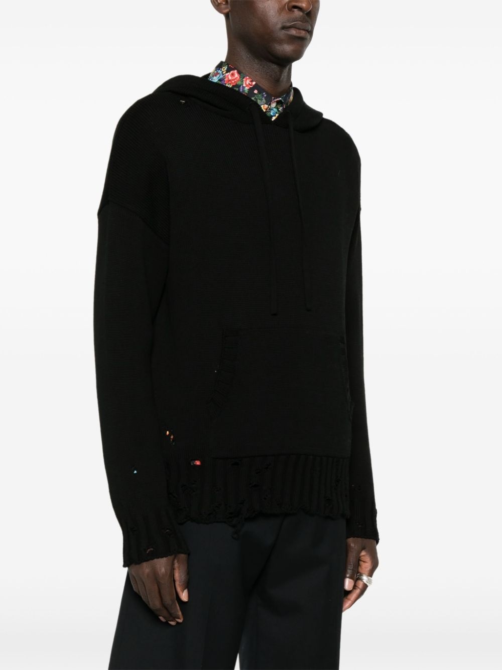 knitted hoodie - 3