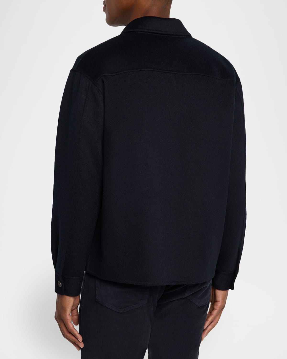 Men's Double-Face Wool Overshirt - 3