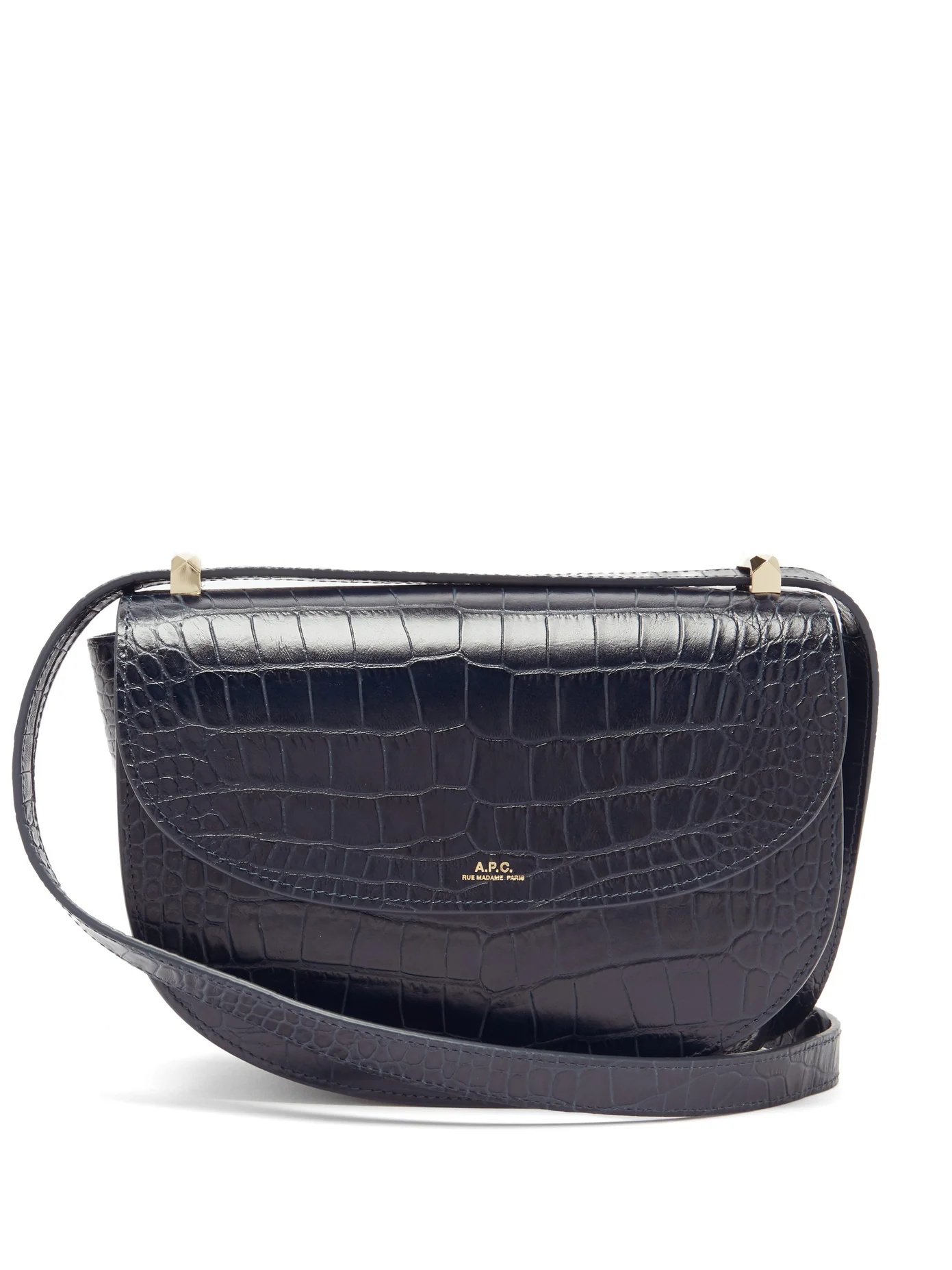 Genève crocodile-effect leather cross-body bag - 1