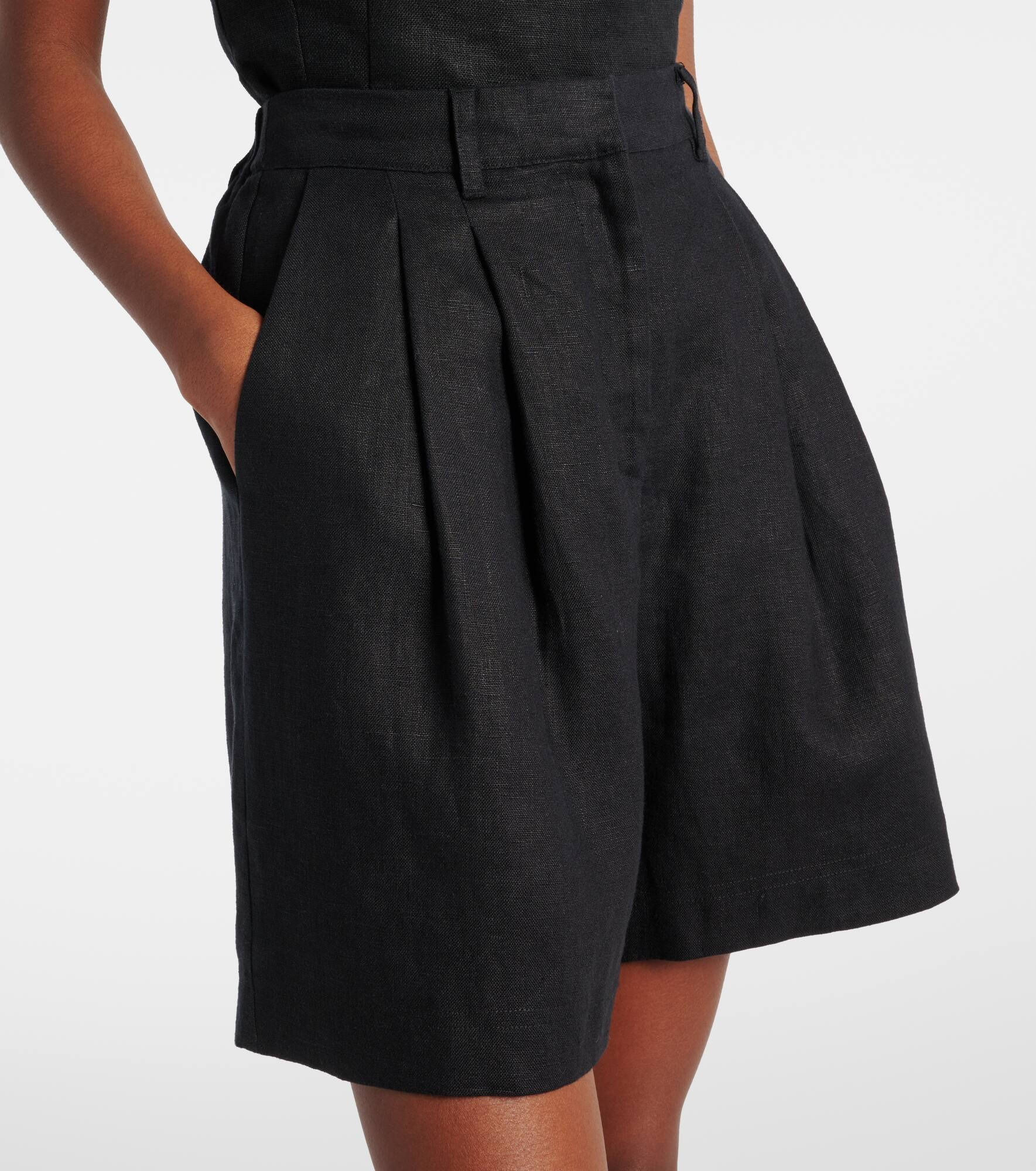 Marchello linen shorts - 4