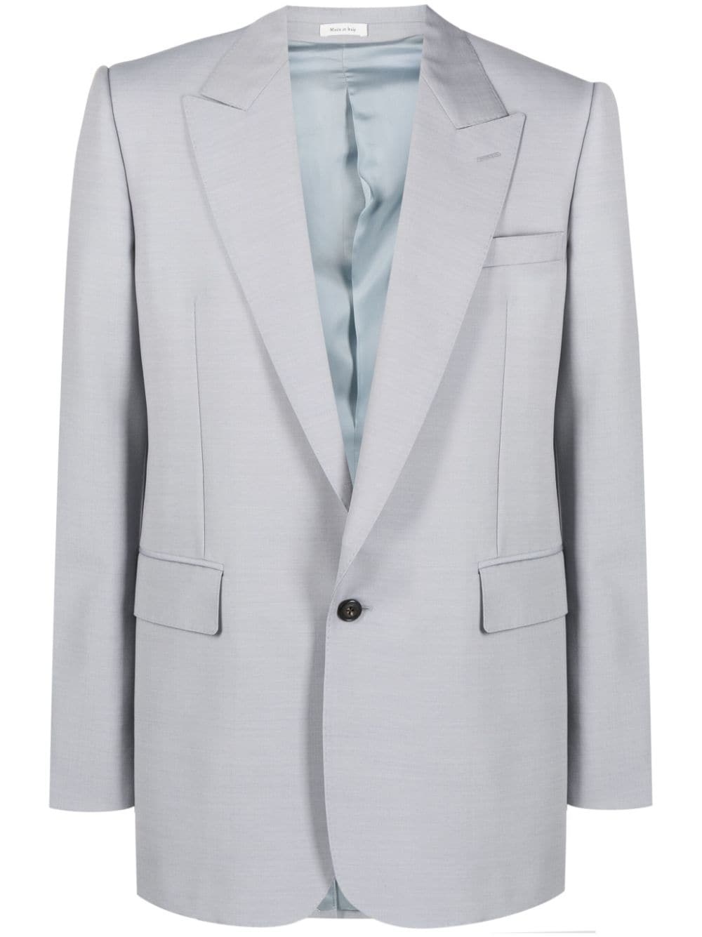 peak-lapels single-breasted blazer - 1