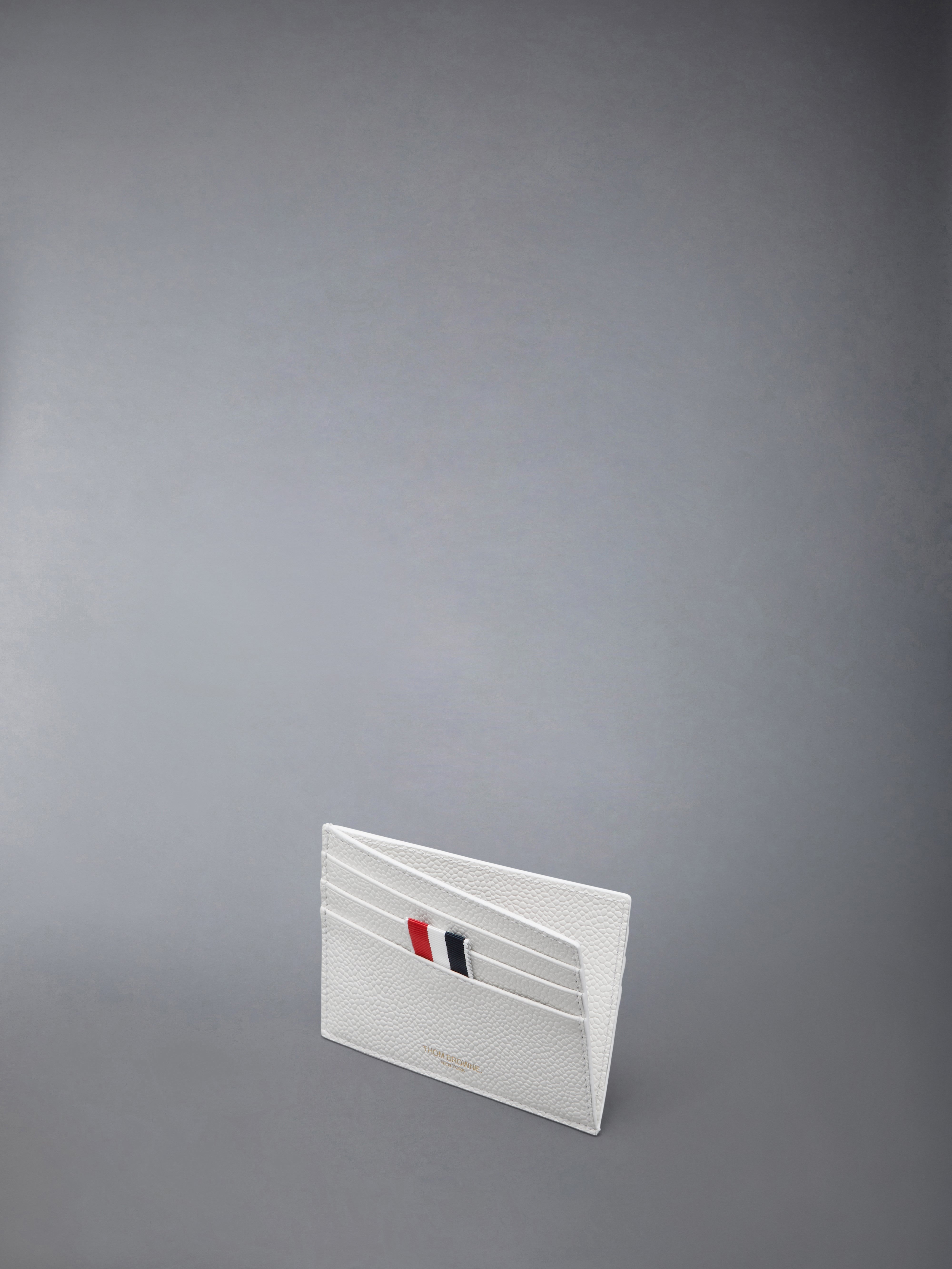 PEBBLE GRAIN NOTE COMPARTMENT CARD HOLDER - 3
