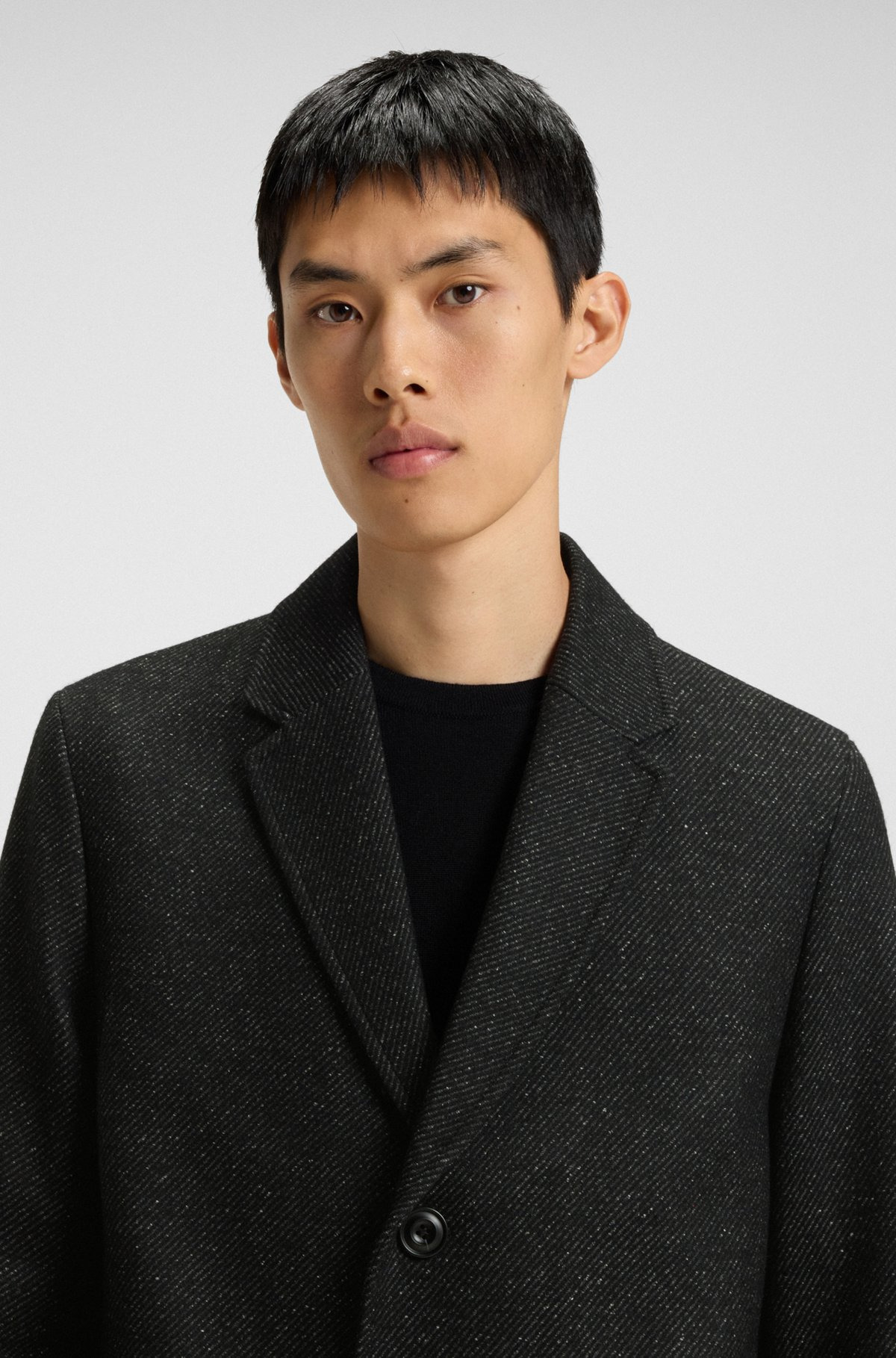 REGULAR-FIT COAT IN CAVALRY TWILL - 3