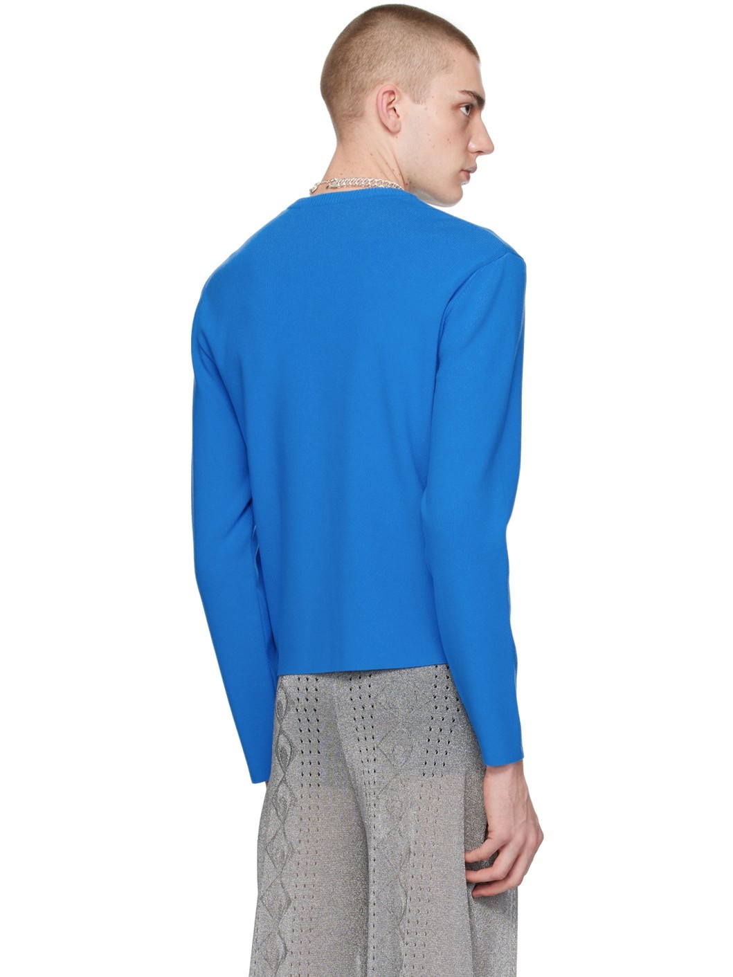 Blue Core Knit Sweater - 3