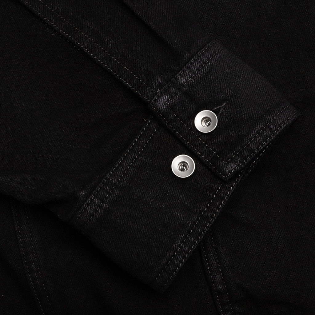 GIACCA IN DENIM SPHINX JUMBO WORKER JACKET - BLACK - 4