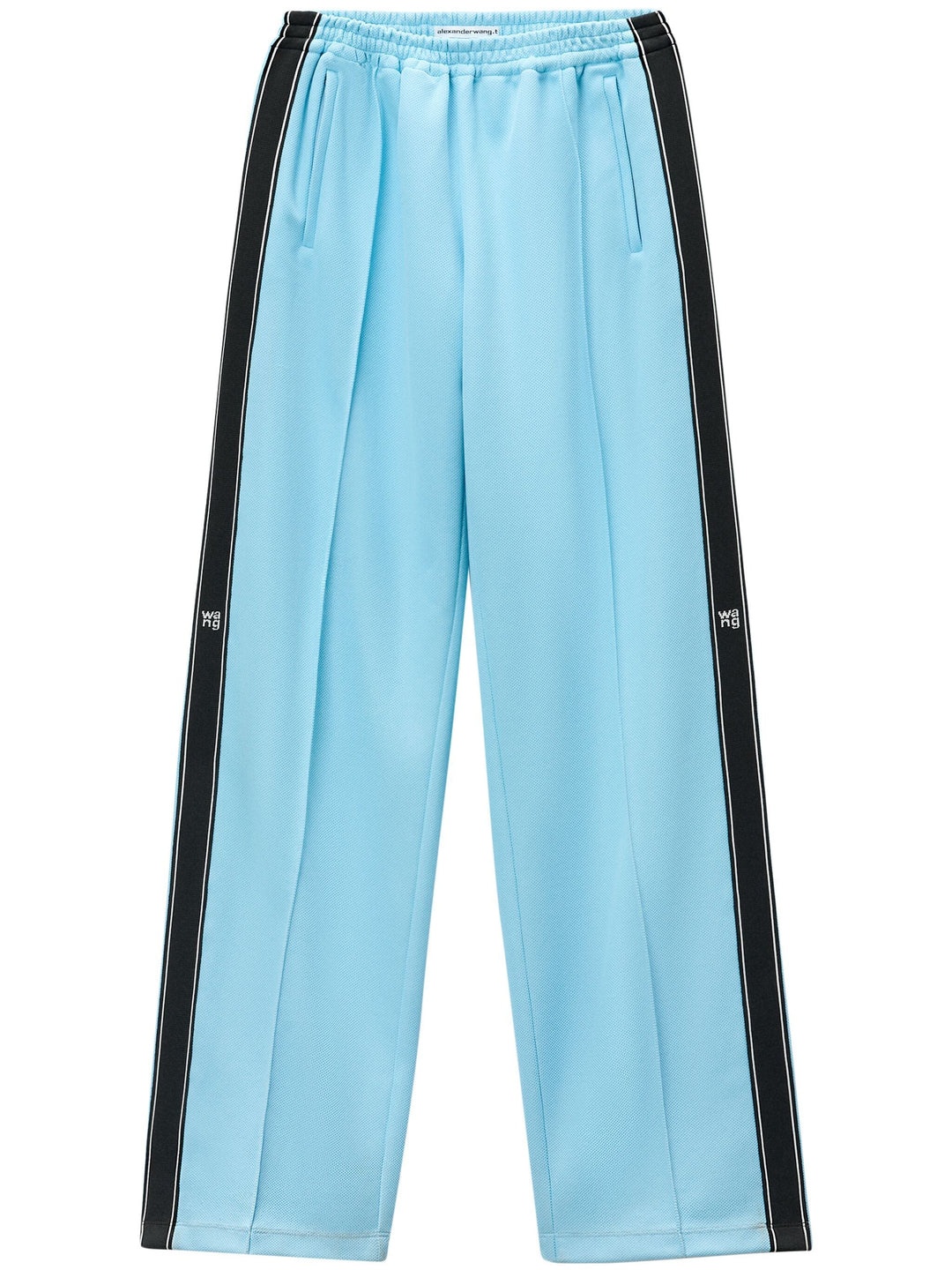 【関税込み】alexanderwang.t ブルー ピンタック トラックパンツ Alexander Wang トラックパンツ | ブルー | FARFETCH JP