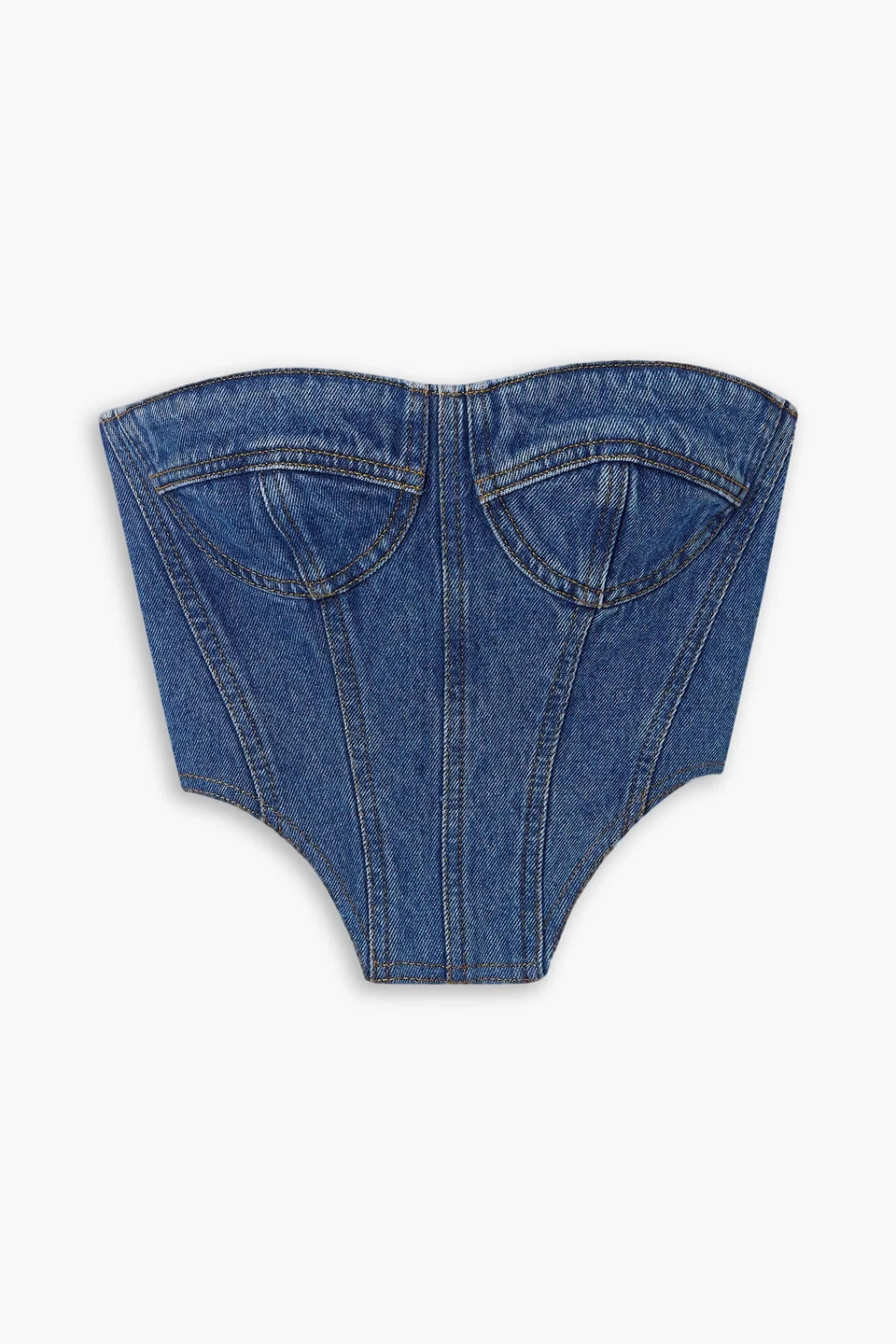 Denim bustier top - 1