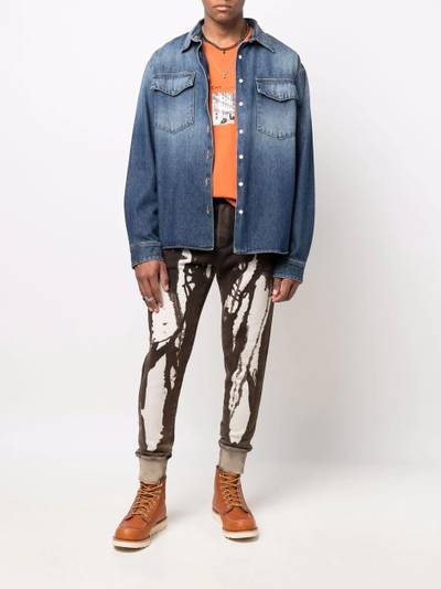 DSQUARED2 bleached tapered trousers outlook