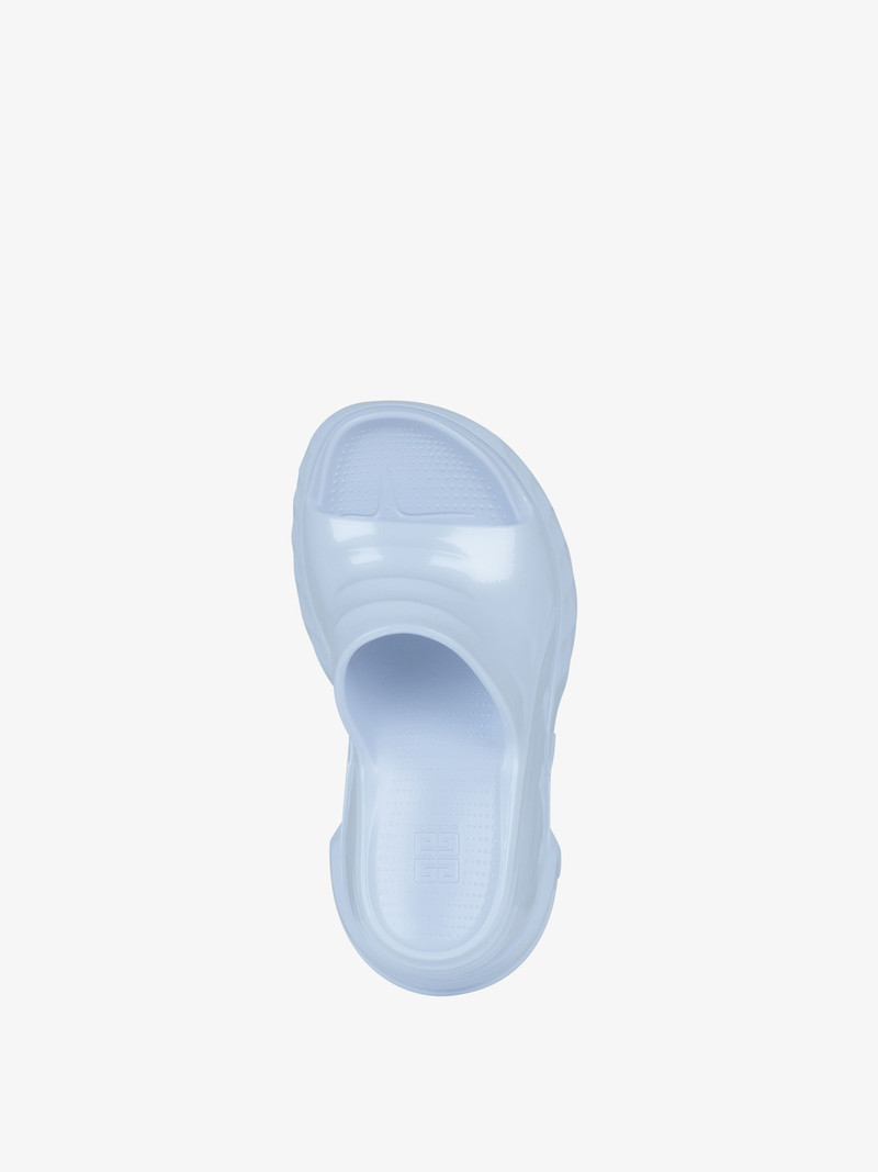 MARSHMALLOW WEDGE SANDALS IN RUBBER 4