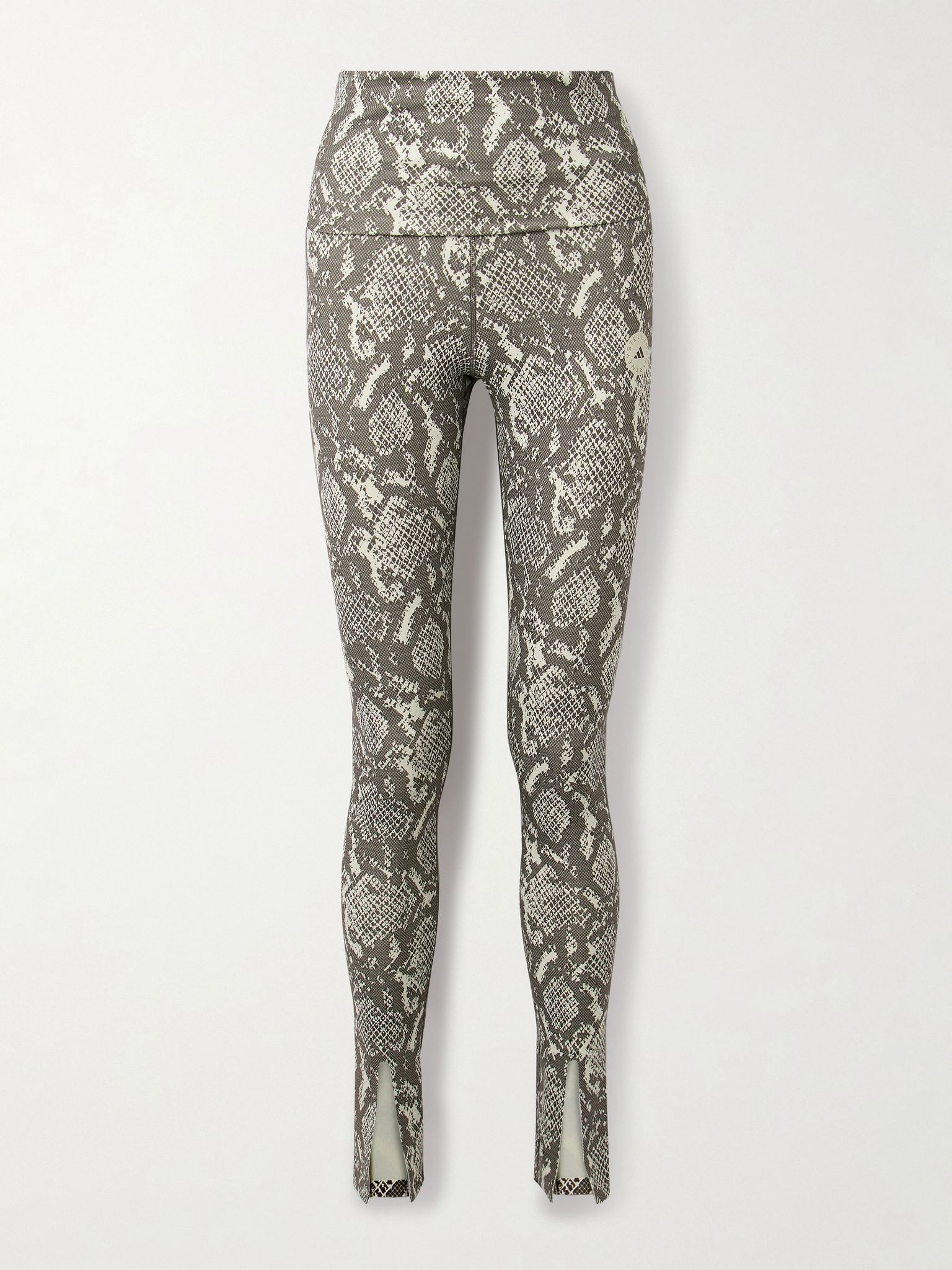 Snake-print recycled-stretch leggings Gray - 1