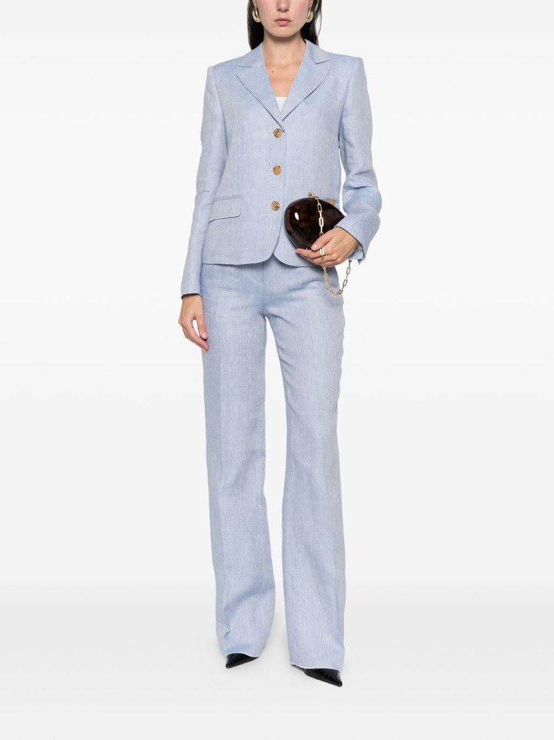 Etro two side pockets linen tailored trousers outlook