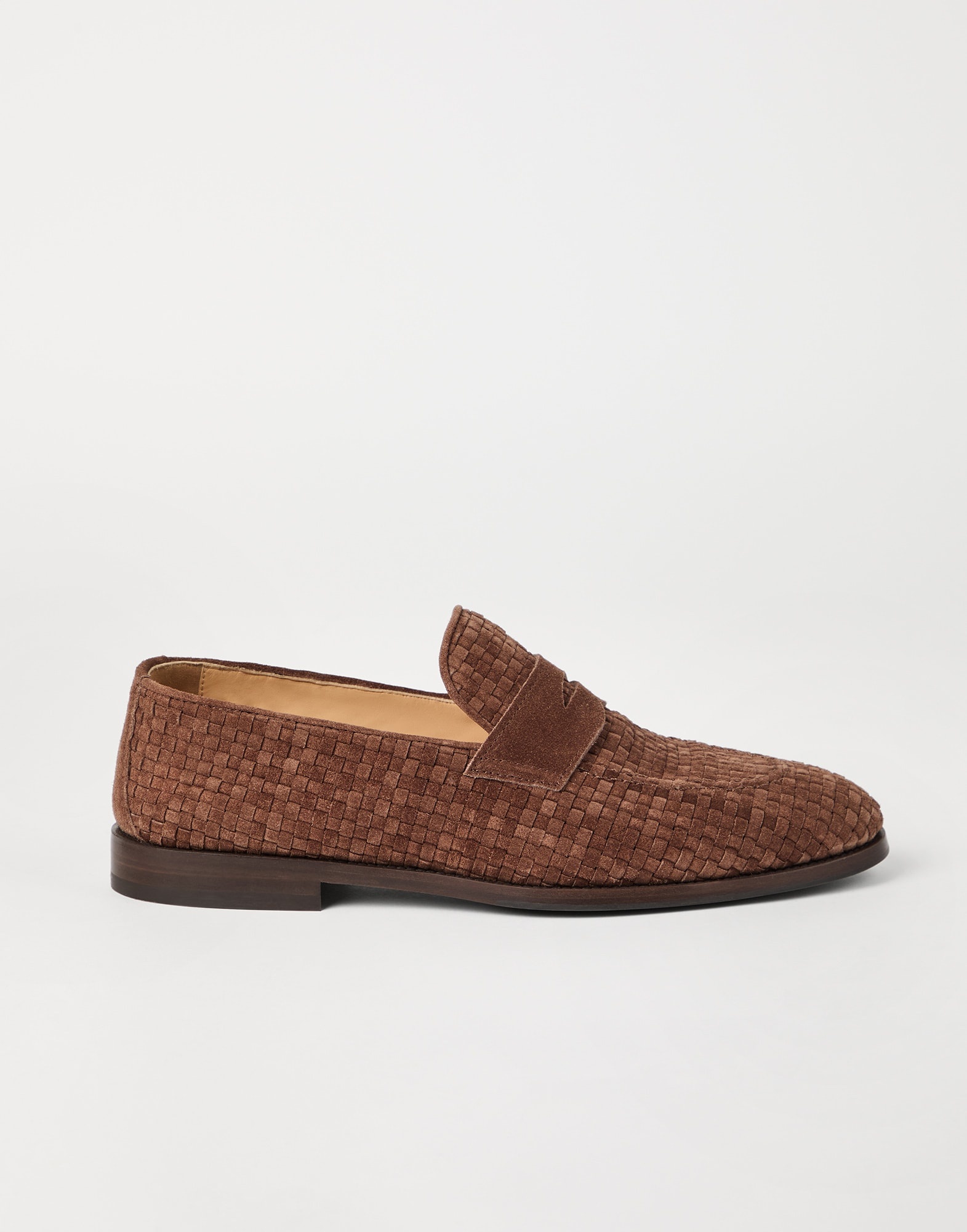 Braided suede penny loafers - 5