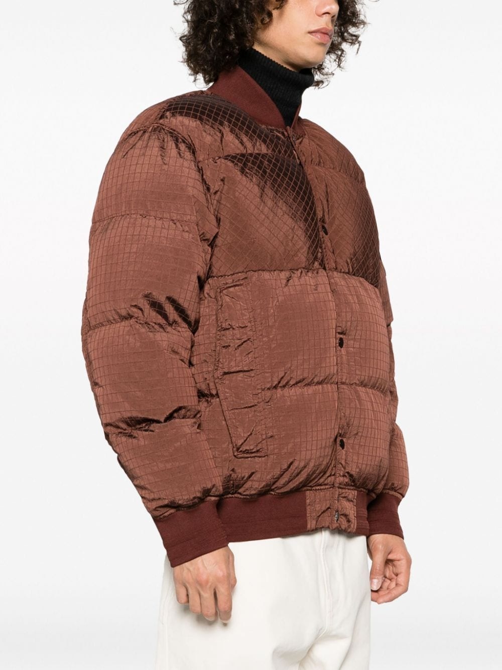 Compass-motif puffer jacket - 3