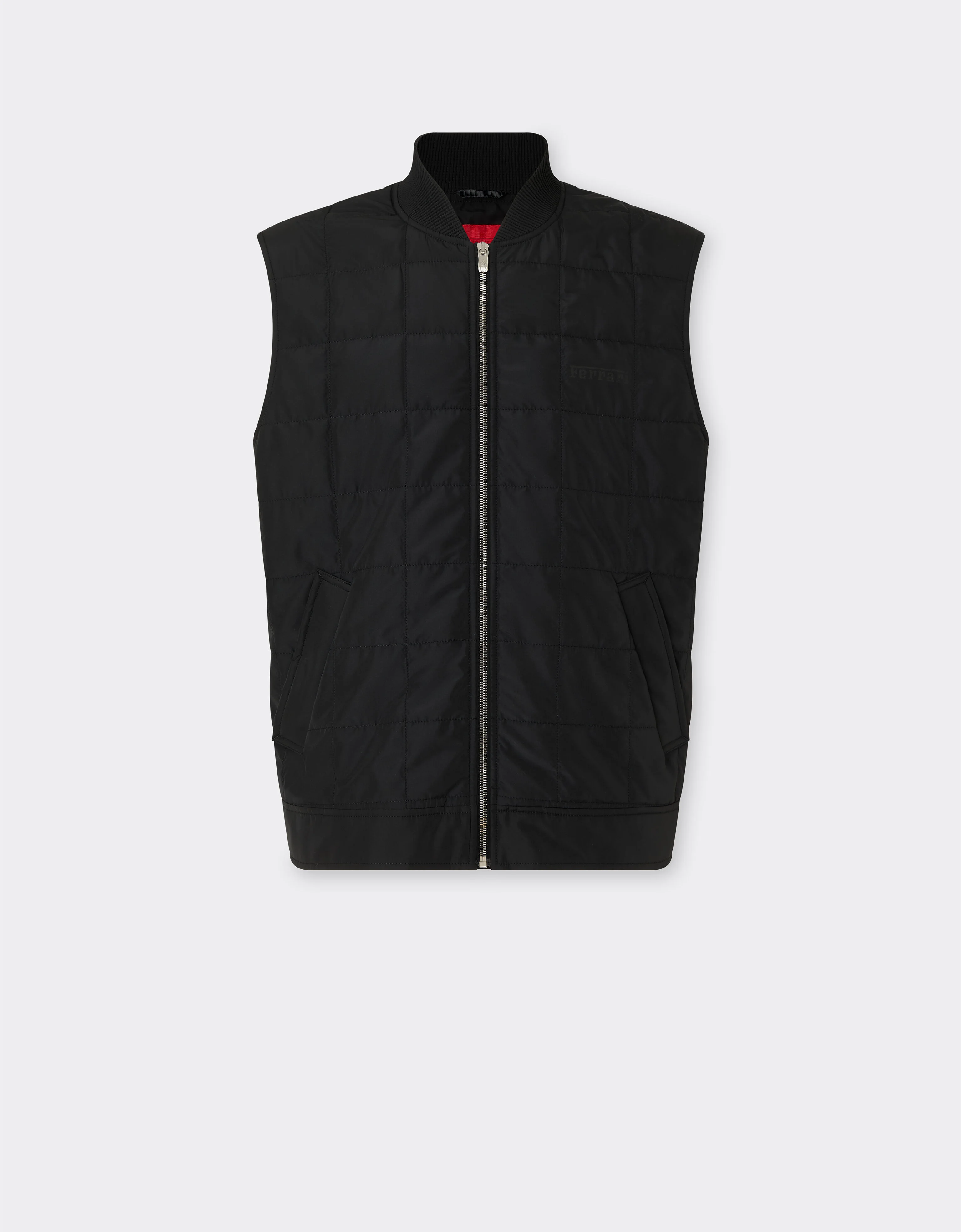 Padded technical nylon vest - 1
