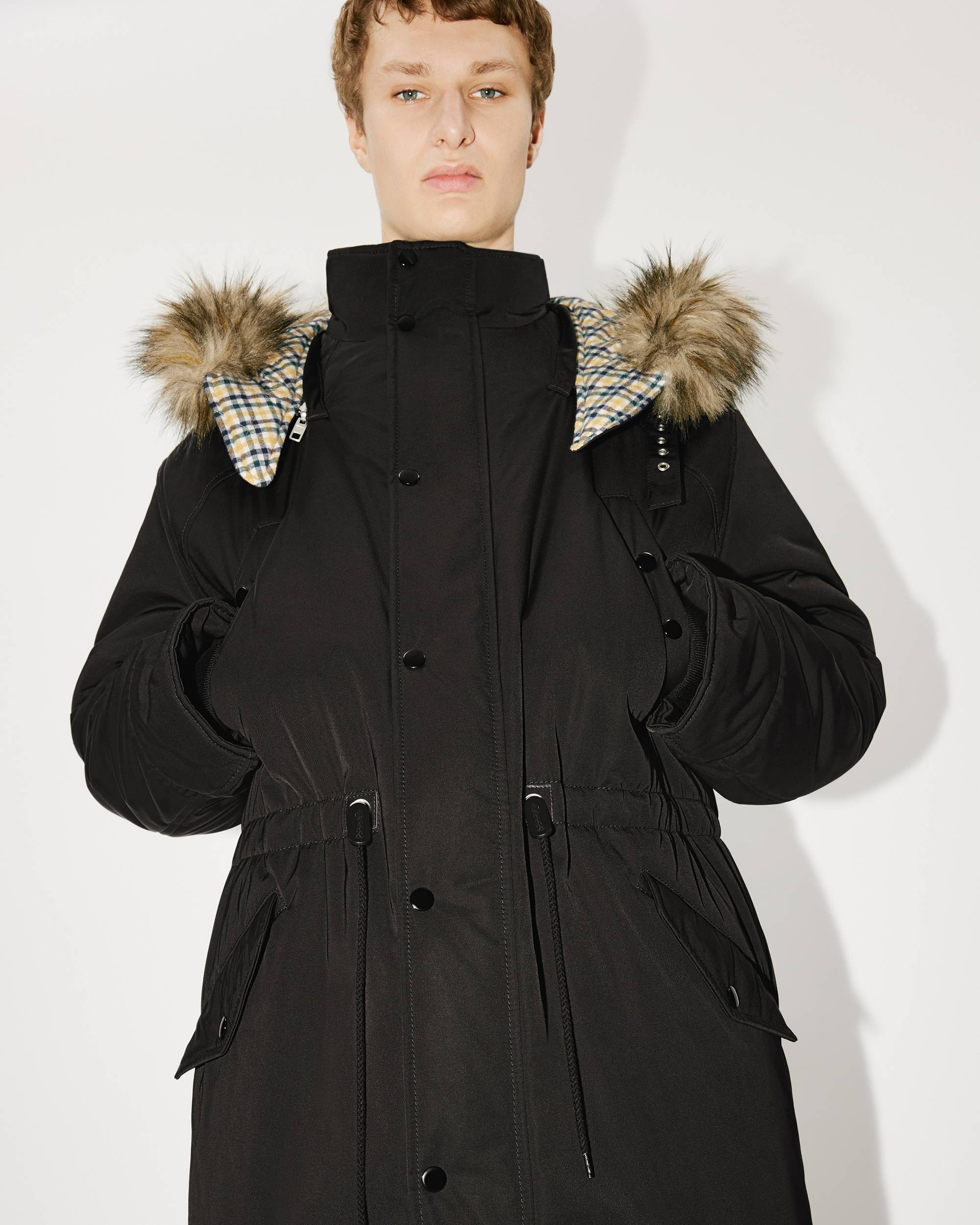Parka with removable hood - 8