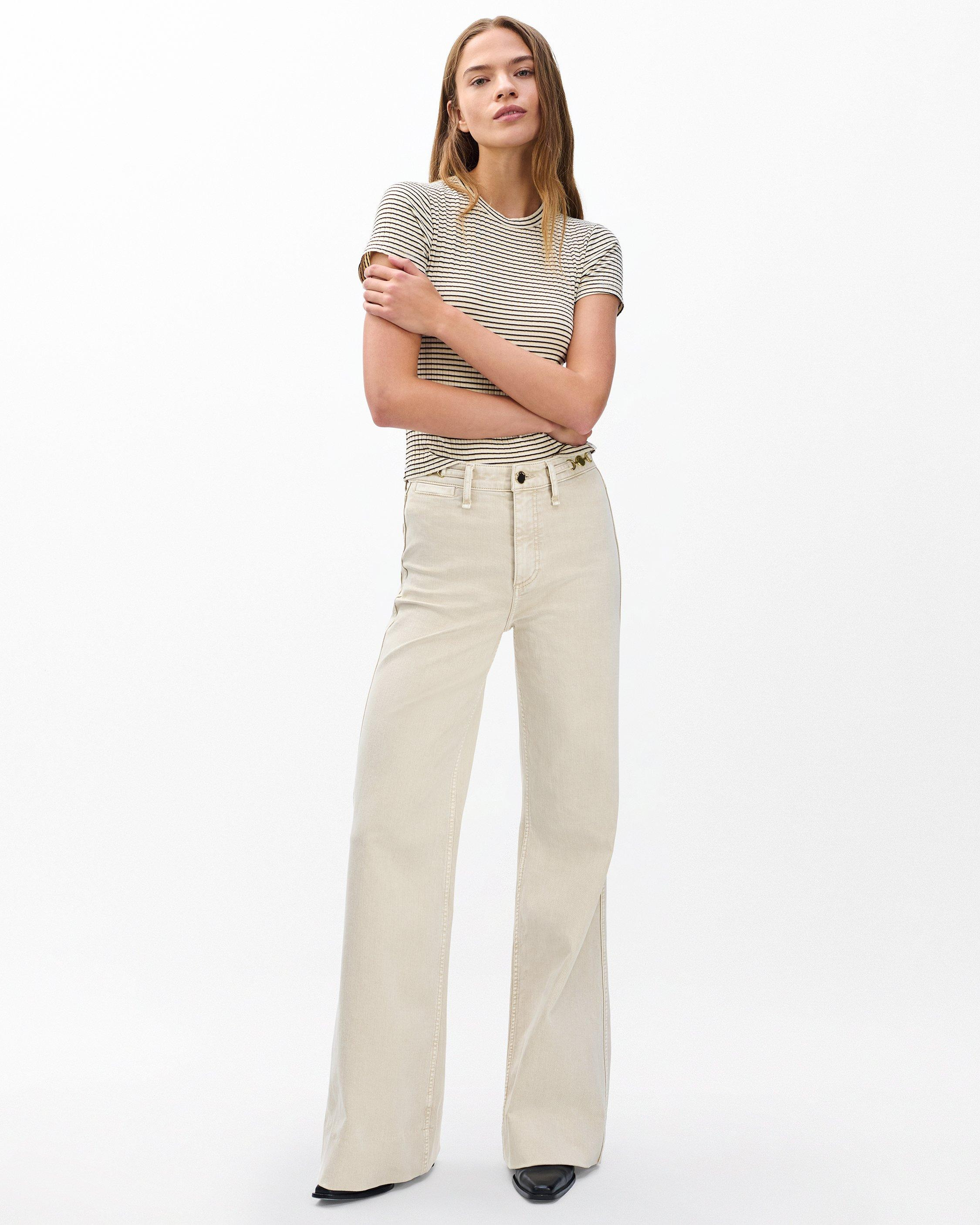Skylar Wide-Leg Jeans
Vintage Stretch in Sandstone - 3
