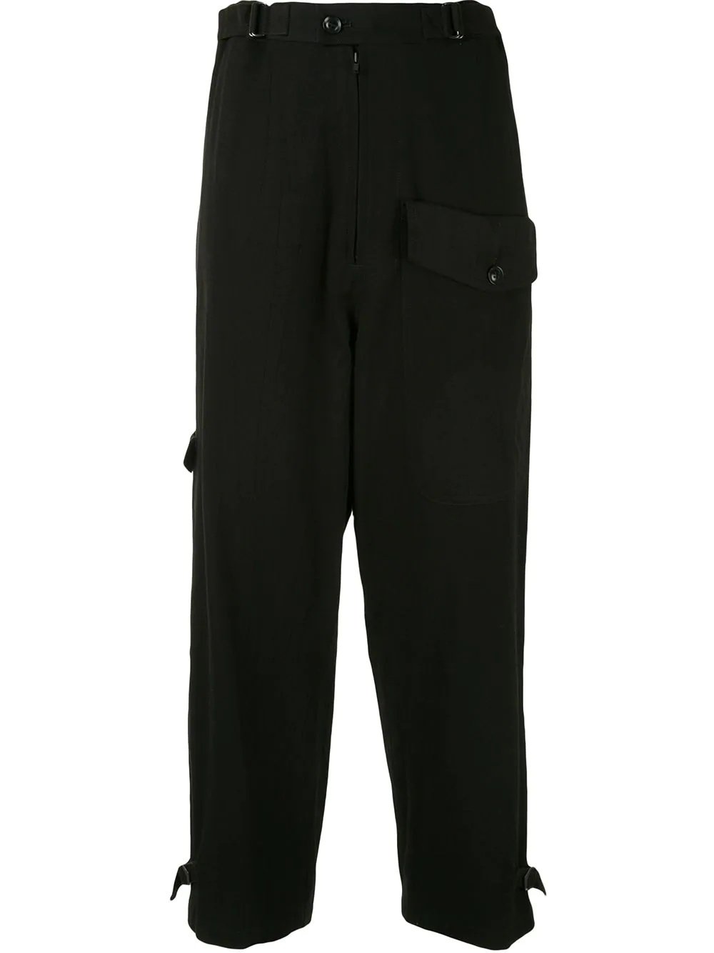 loose fir cropped trousers - 1