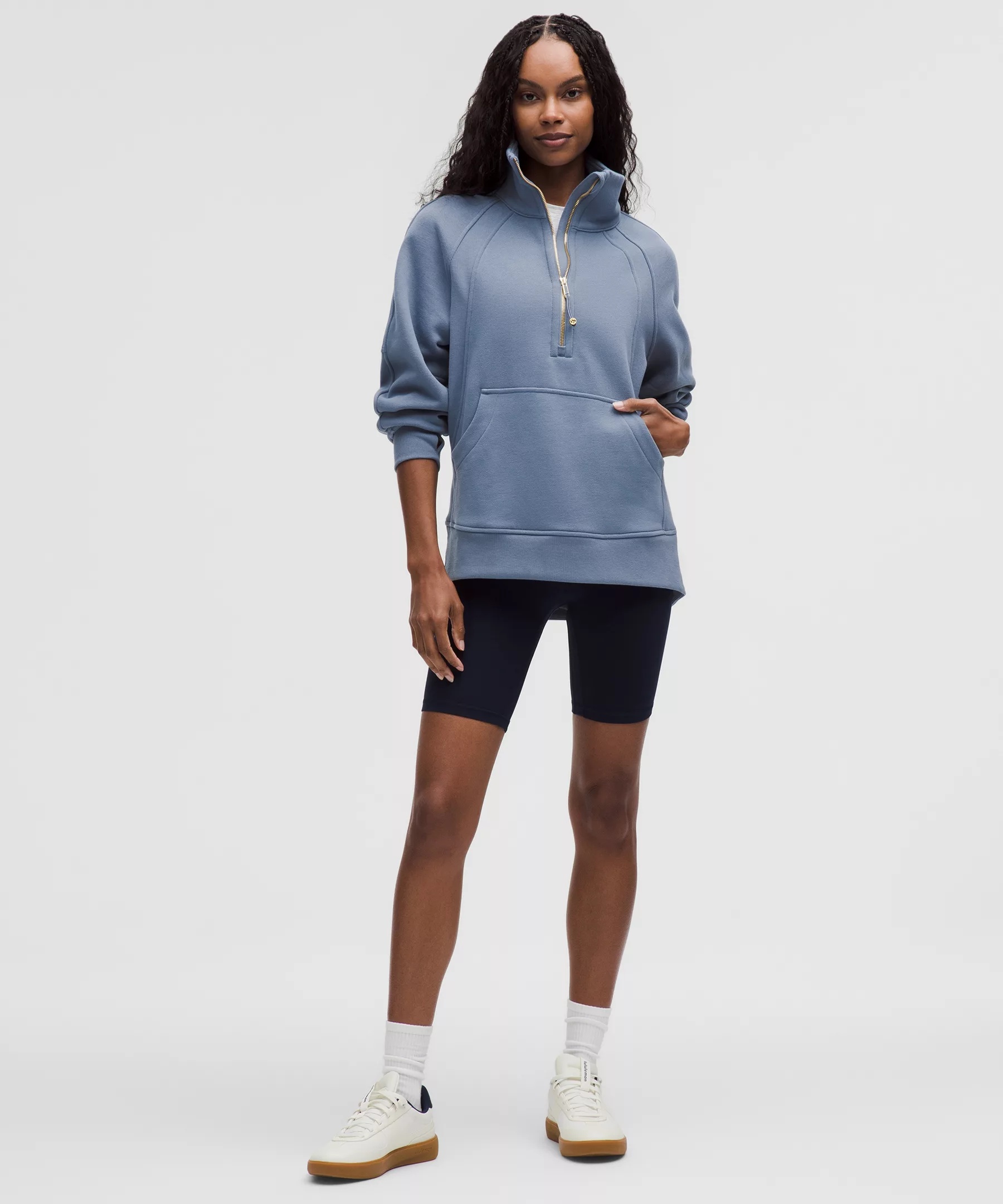 Scuba Oversized Funnel-Neck Half Zip *Long - 2
