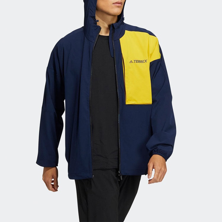 adidas Outdoor Sports Hooded Jacket Blue GN7614 - 2