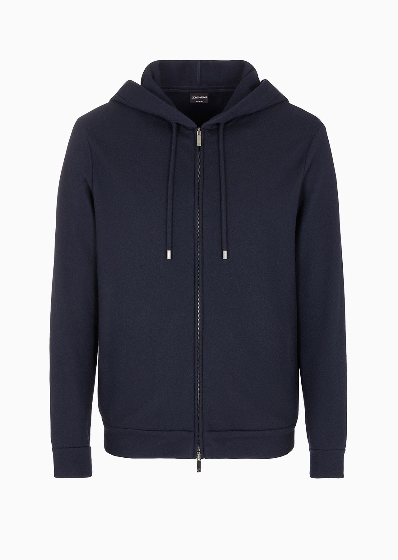 Hooded sweatshirt in pure Casentino cashmere - 1