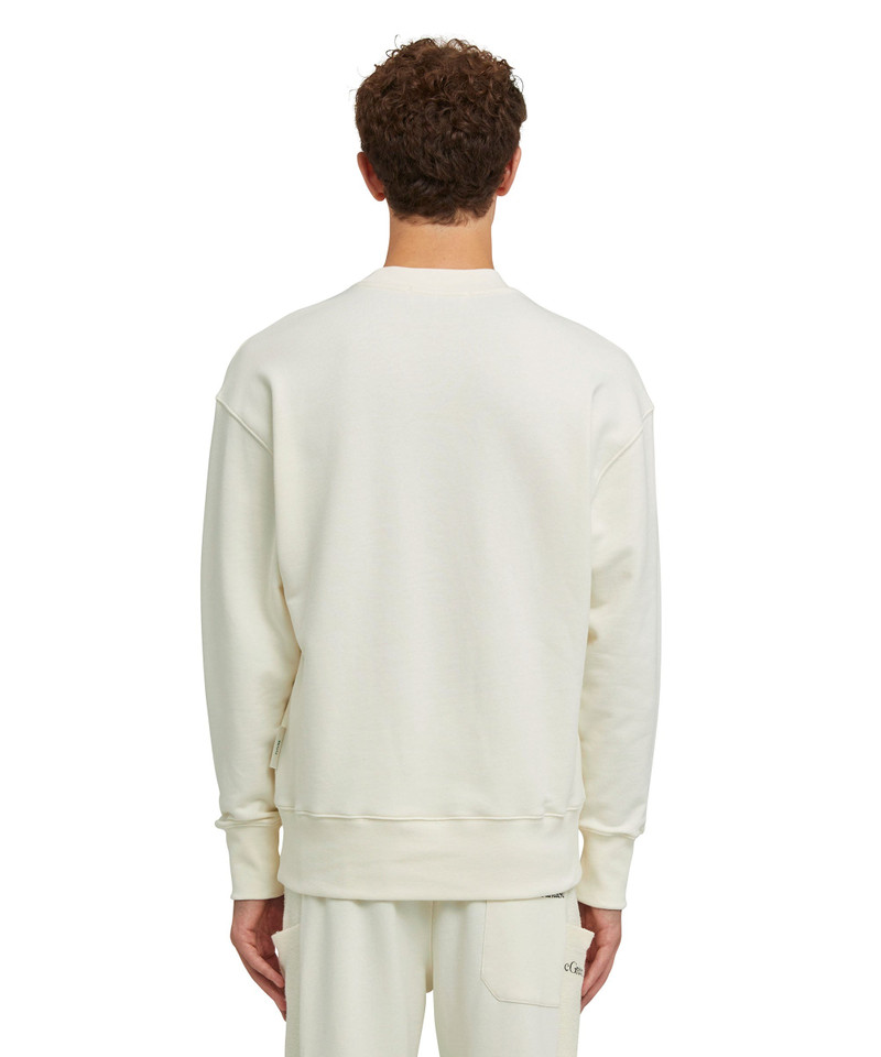 Organic cotton crewneck sweatshirt from the MSGM Fantastic Green Capsule 7