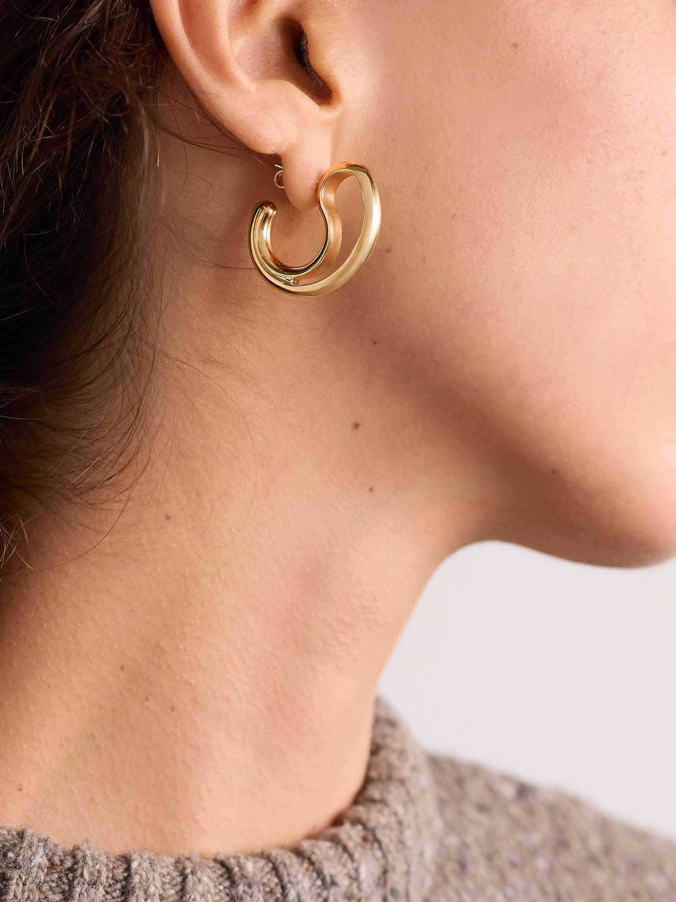 Gold-plated silver earrings - 2