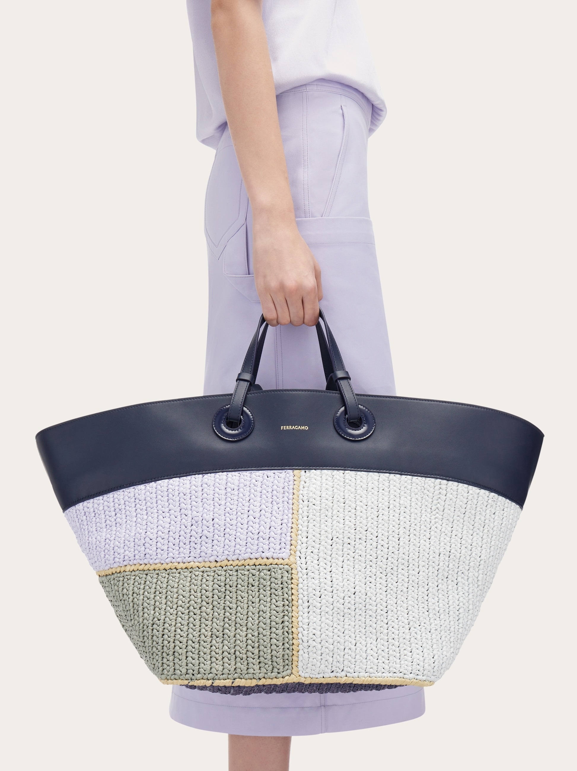 Patchwork tote bag (L) - 3