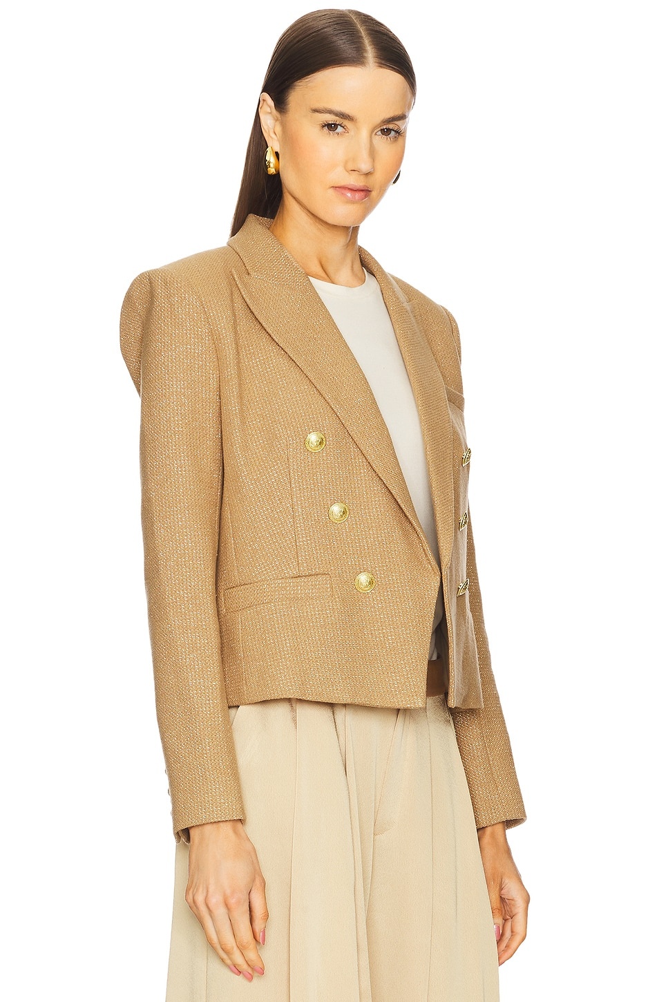 Brooke Double Breasted Cropped Blazer - 2