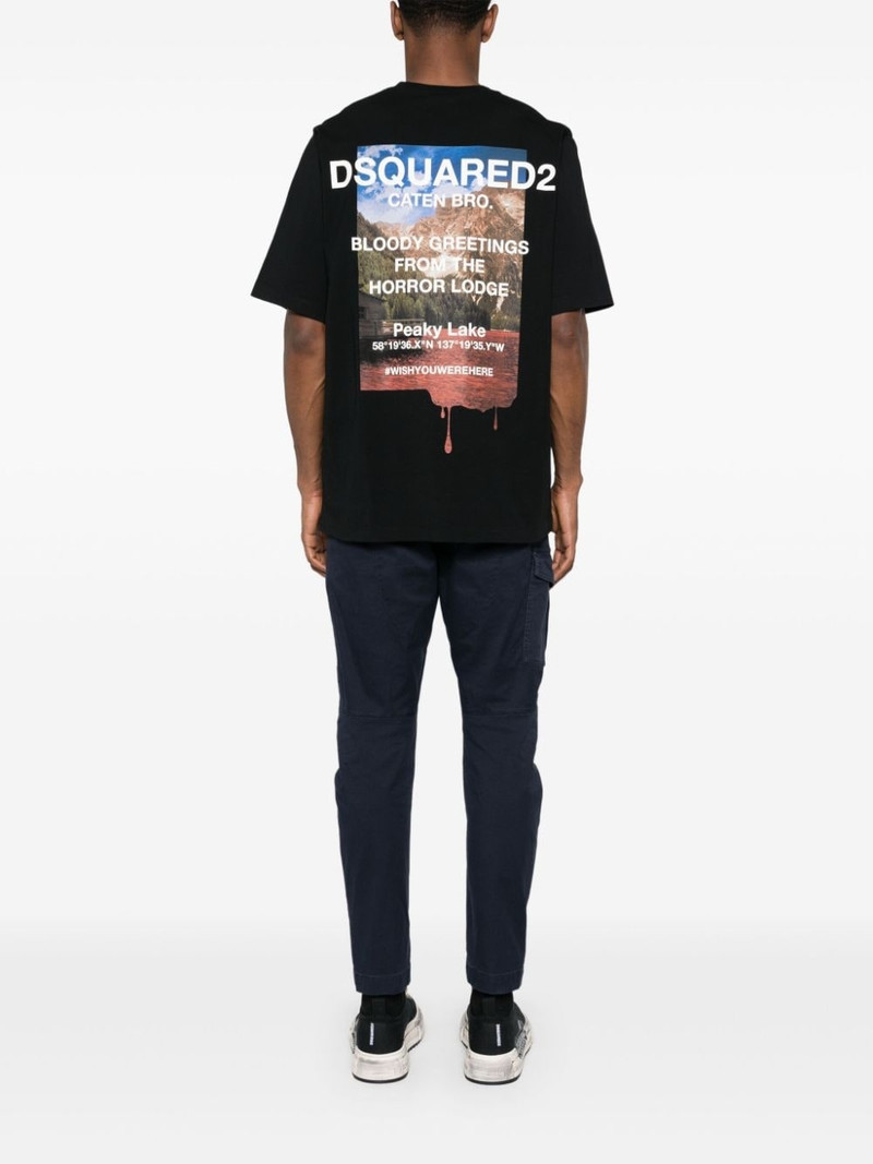 DSQUARED2 photograph-print cotton T-shirt outlook