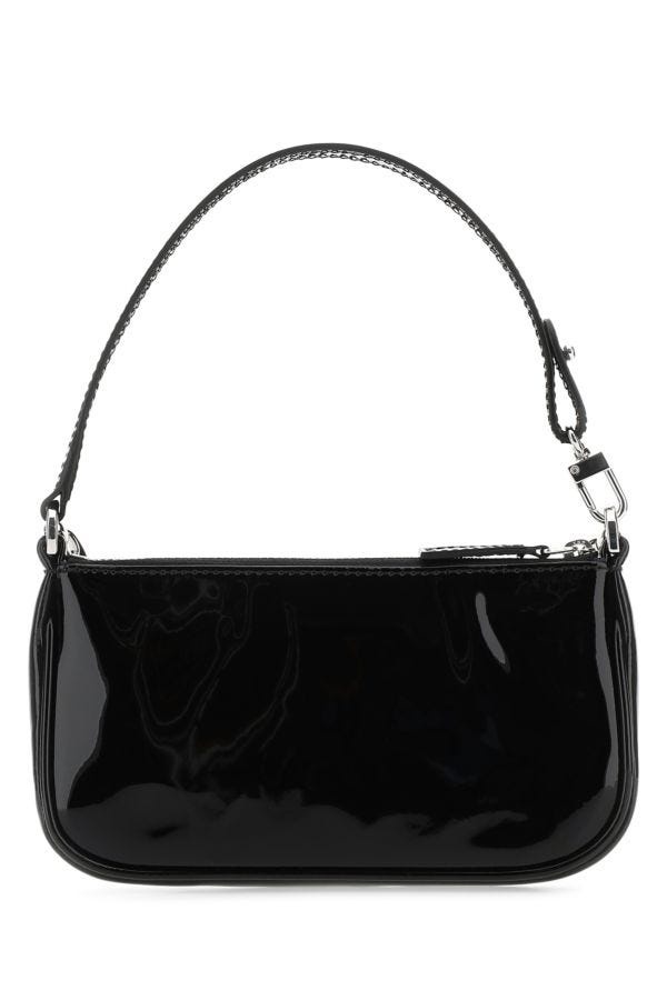 Black leather mini Rachel handbag - 3