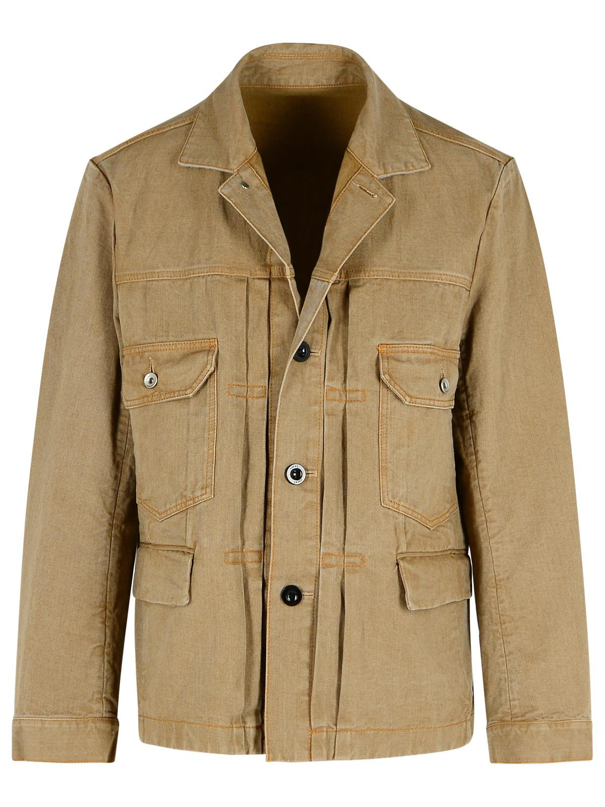 Sacai Beige Denim Jacket Men - 1