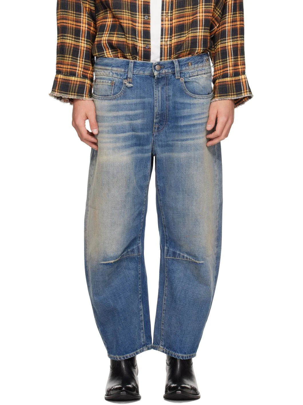 Blue Articulated Knee X-BF Jeans - 1