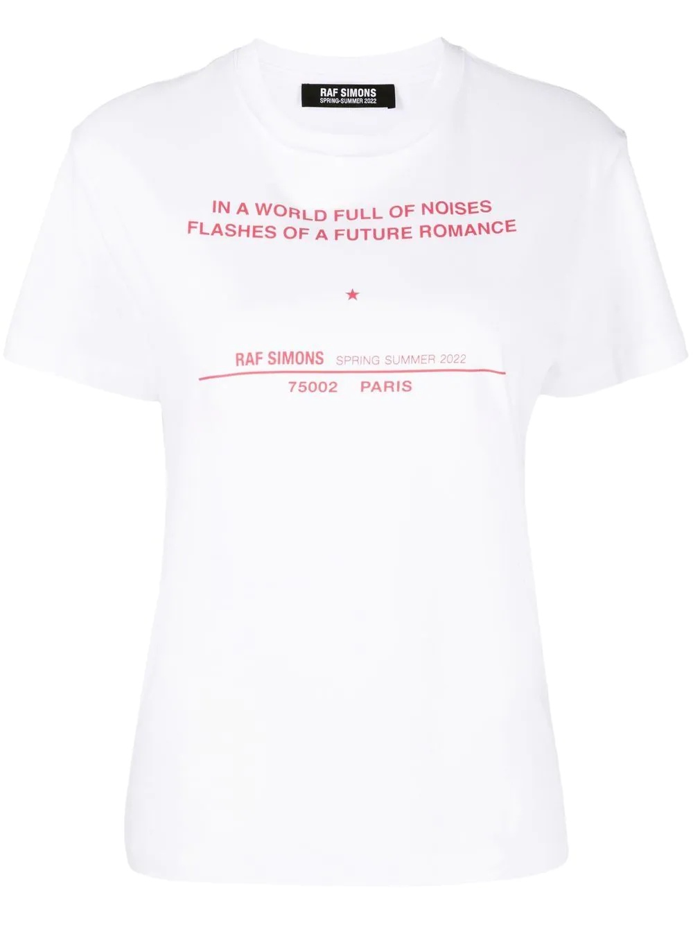 Tour-print short-sleeve T-shirt - 1