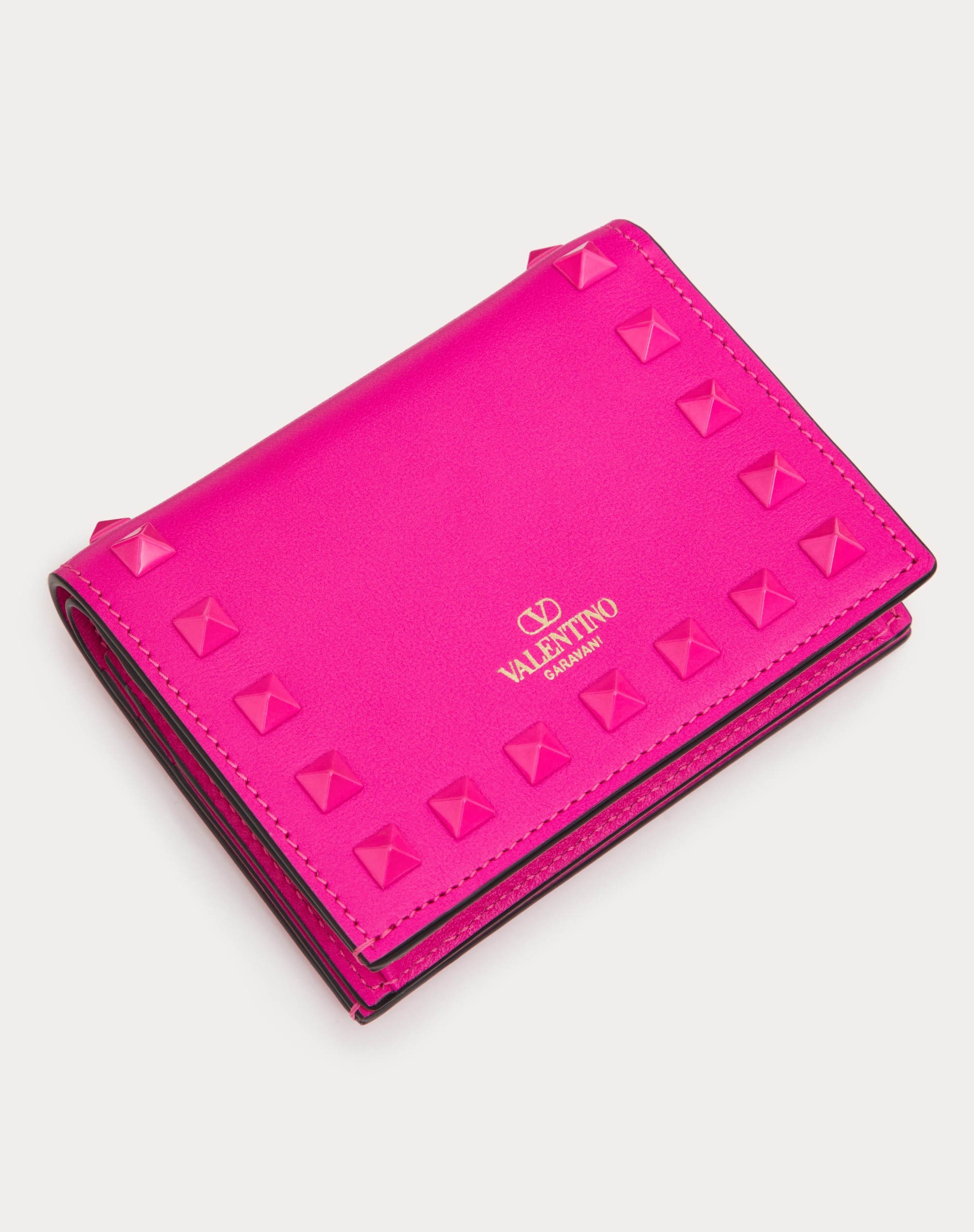 SMALL ROCKSTUD CALFSKIN WALLET - 3