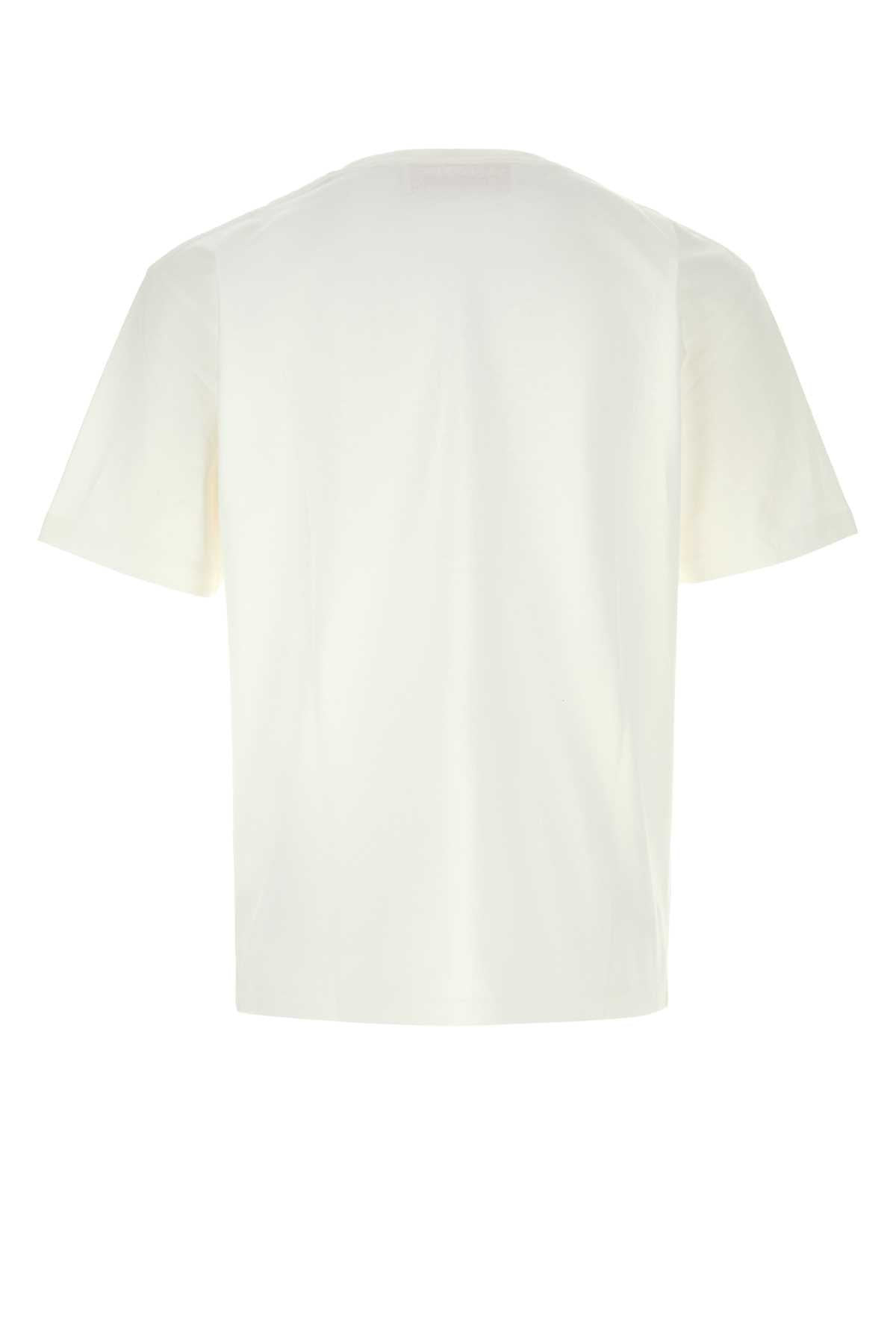 Valentino Garavani Men White Cotton T-Shirt - 2