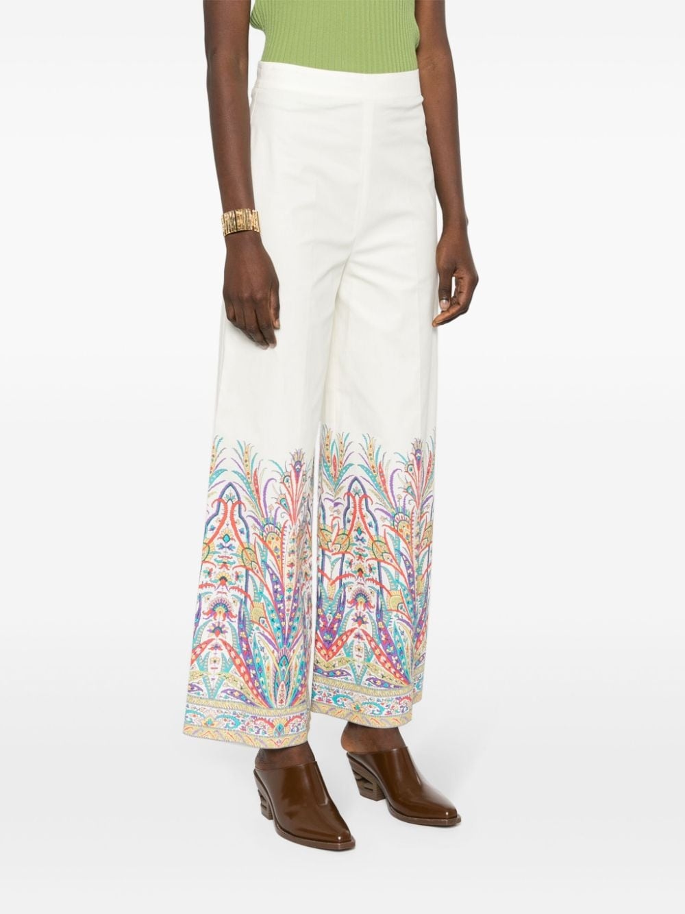 botanical-print trousers - 3